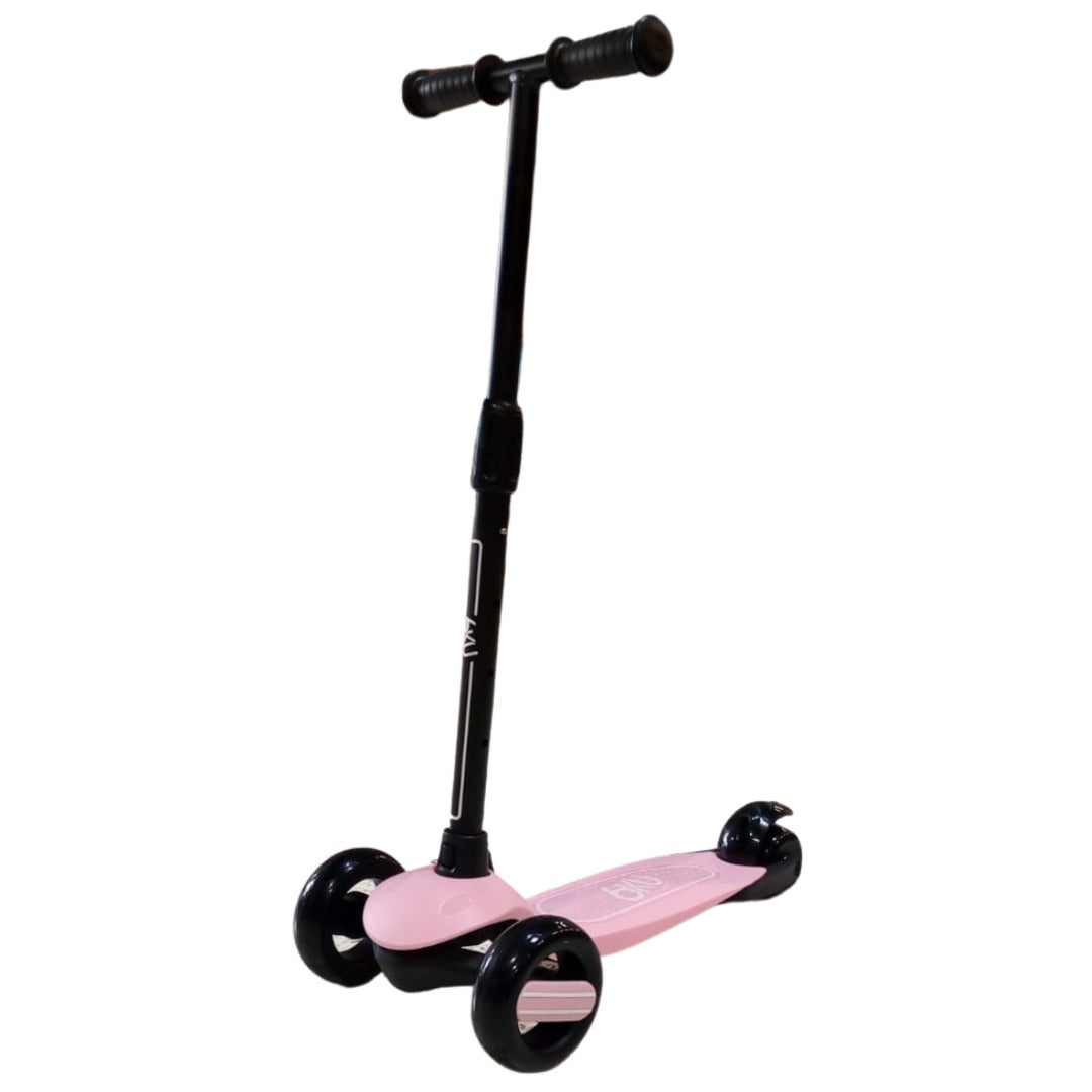 6KU 3 Wheel Flash LED Lights and 4 Adjustable Height Pink Age- 3 Years to 8 Years (Holds upto 50 Kgs)