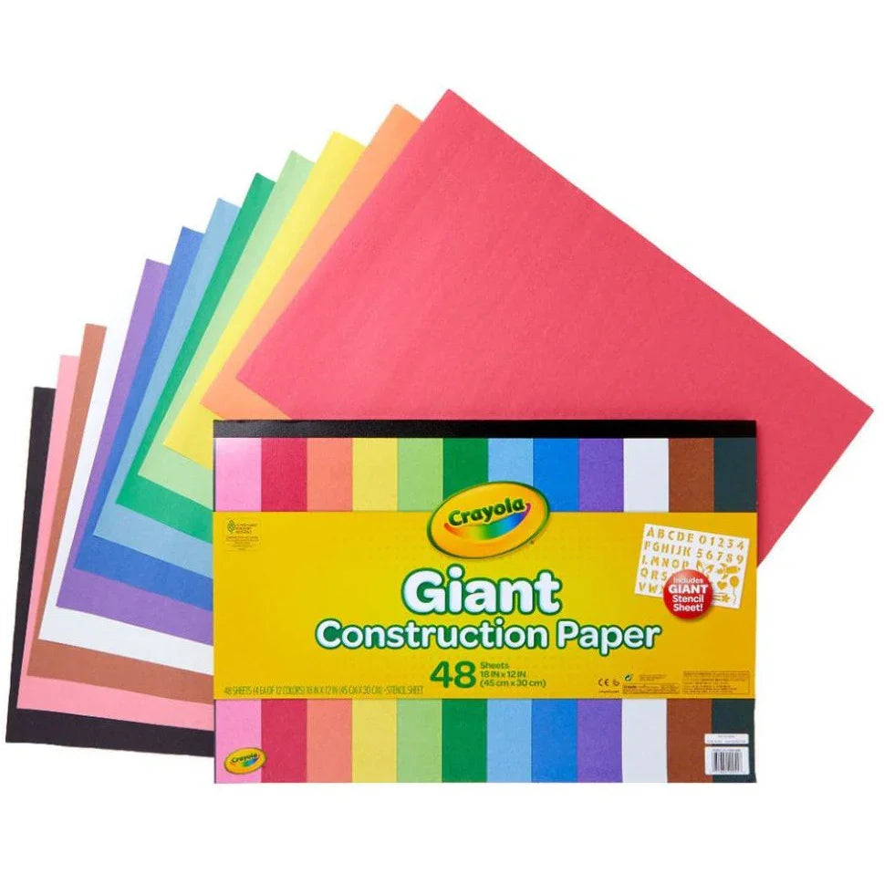 Crayola Giant Construction Paper With Stencil Age 3 Years Above crayola-giant-construction-paper-with-stencil-age-3-years-above