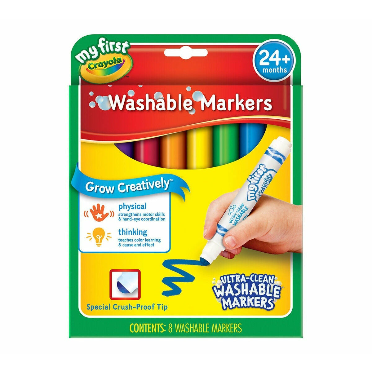 Crayola My First Washable Markers 8 Pieces 2Y+ Peekaboo