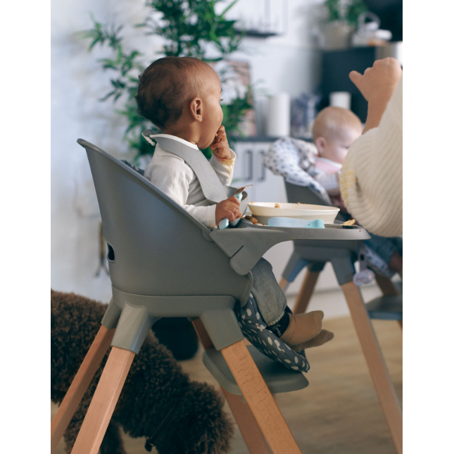 Twistshake Baby Feeding Highchair Pastel Grey Age- 9 Months to 3 Years (Holds upto 15 Kg)