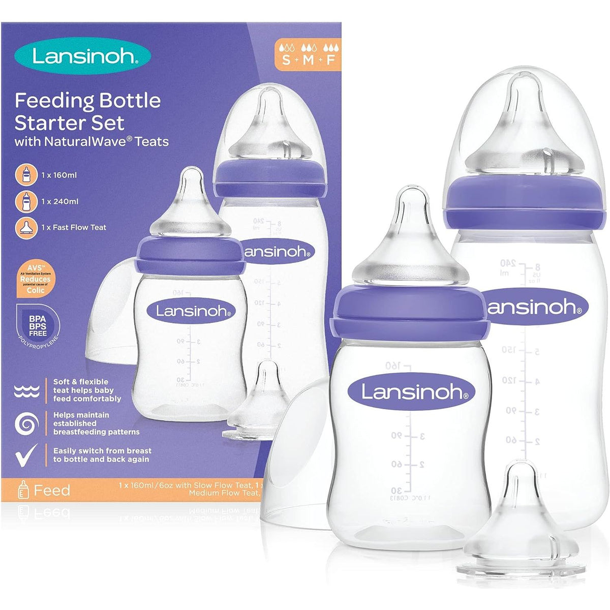 Lansinoh Fast Flow Baby Bottles