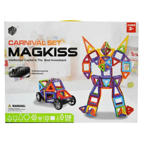 Magkiss Magnetic Blocks 118 Pcs - Peekaboo