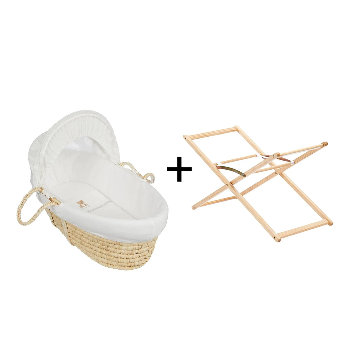 Mothercare Little Loved Moses Basket White Free Moses Basket