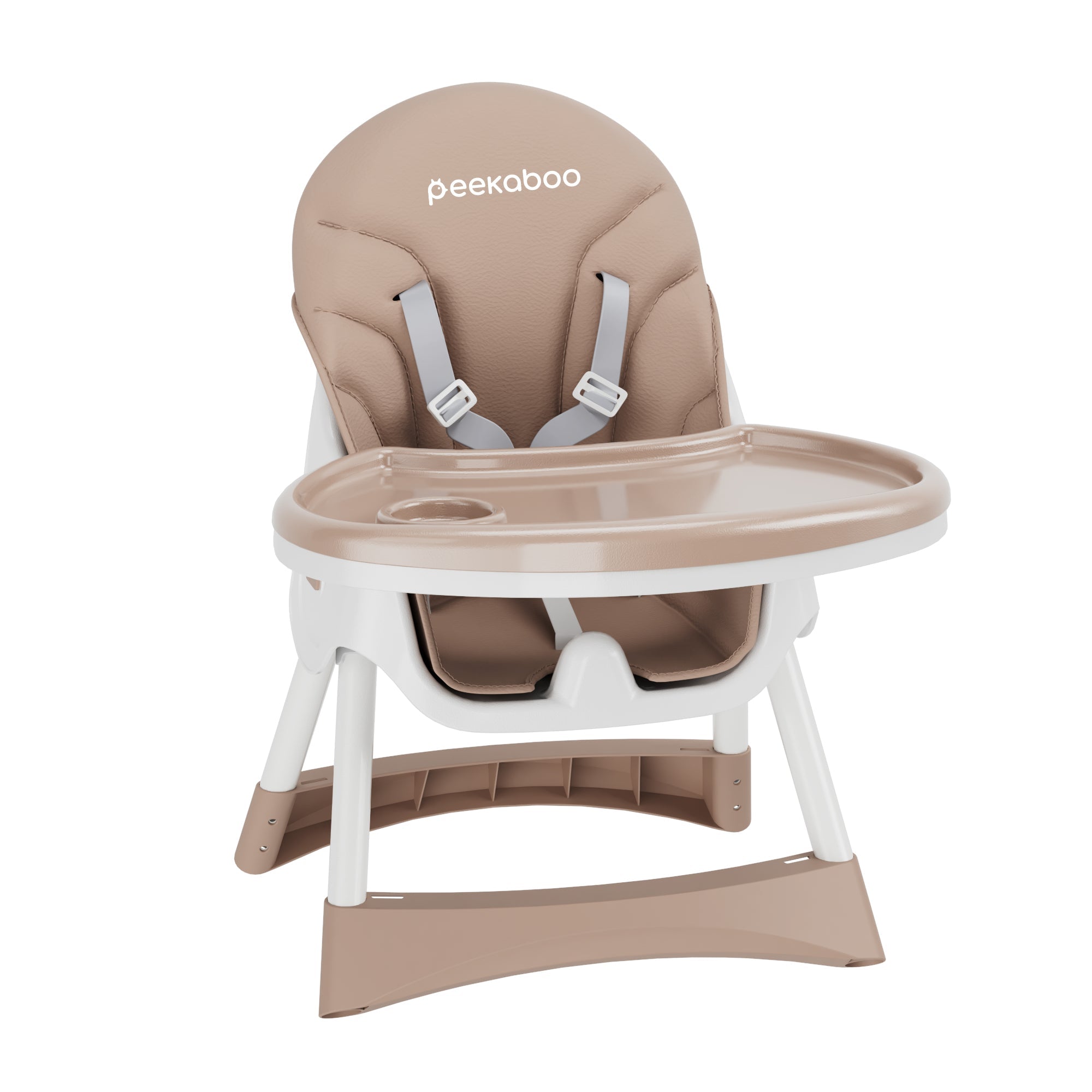 Peekaboo Premium 3 in 1 Comfy High Chair Beige Sand Age- 6 Months to 4 Years