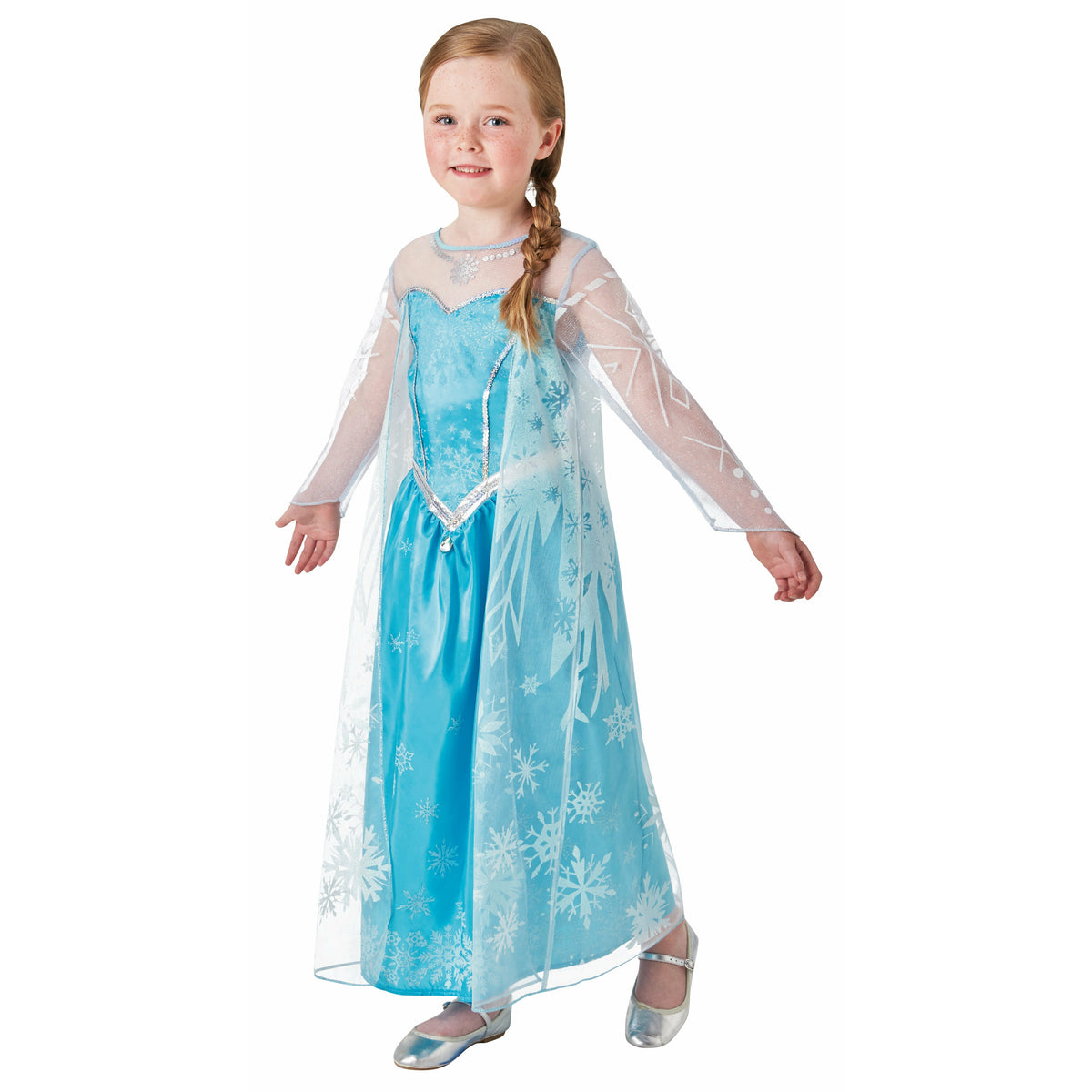 Rubies Costumes Disney Frozen Movie Queen Elsa Deluxe Costume Age 3 4 Years Peekaboo