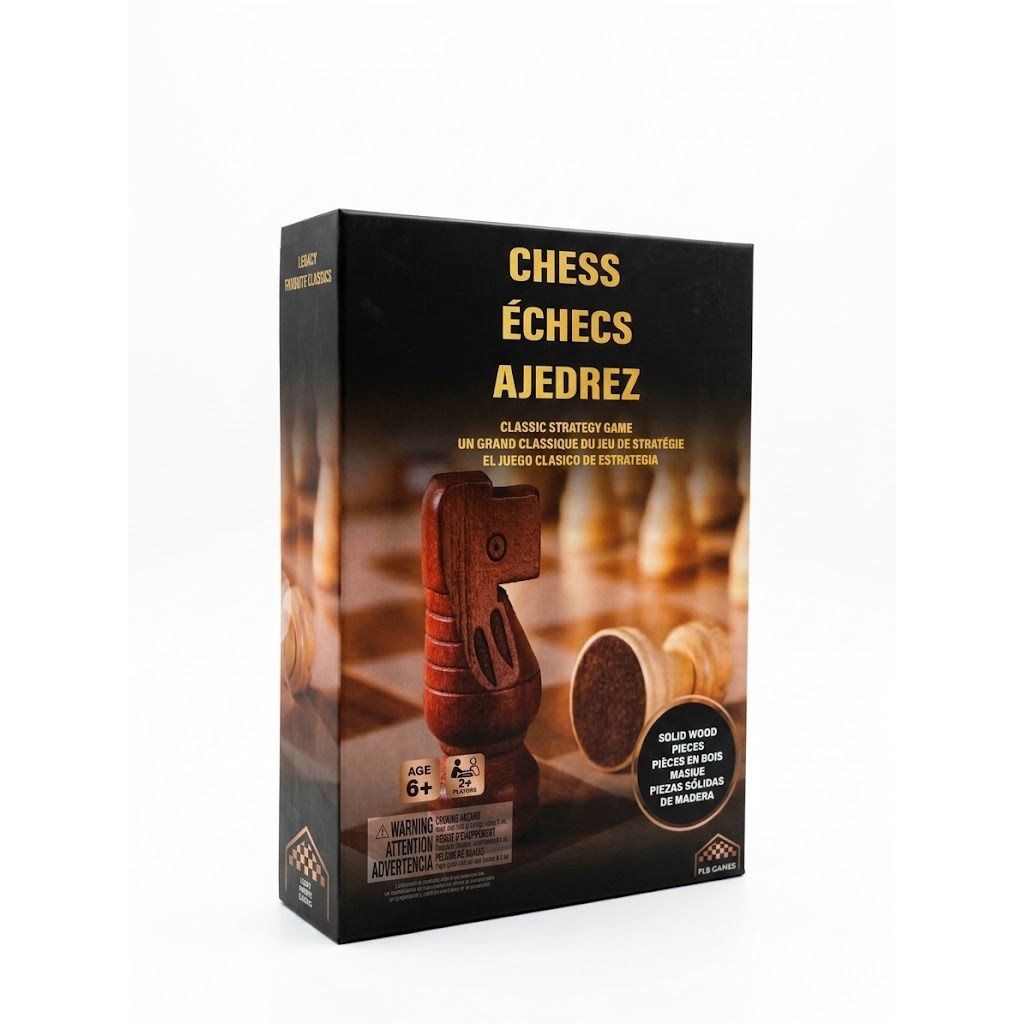 Chess Game Wooden Version Classic Wooden Board Game for Kids & Family, Strategy Indoor Game,  Age- 5 Years & Above
