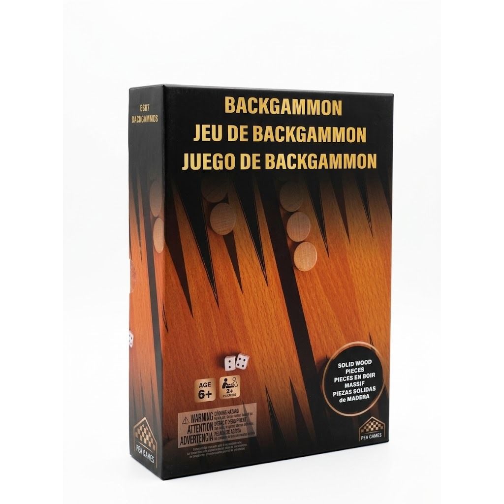 Backgammon Game Wooden Version Classic Wooden Board Game for Kids & Family, Strategy Indoor Game,  Age- 5 Years & Above