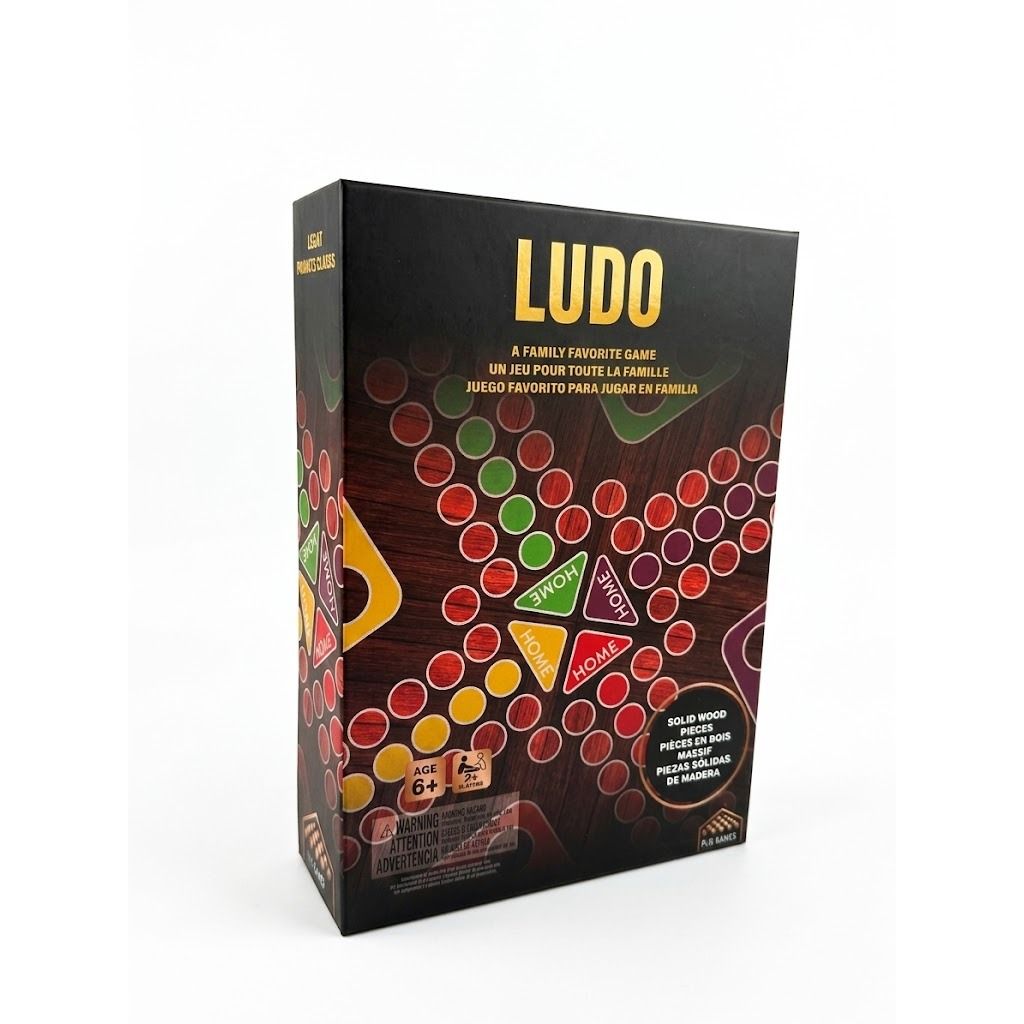 Ludo Game Wooden Version Classic Wooden Board Game for Kids & Family, Strategy Indoor Game,  Age- 5 Years & Above