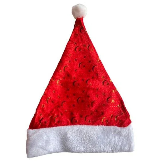 Pibi Santa Hat Solid Red/White-Assorted