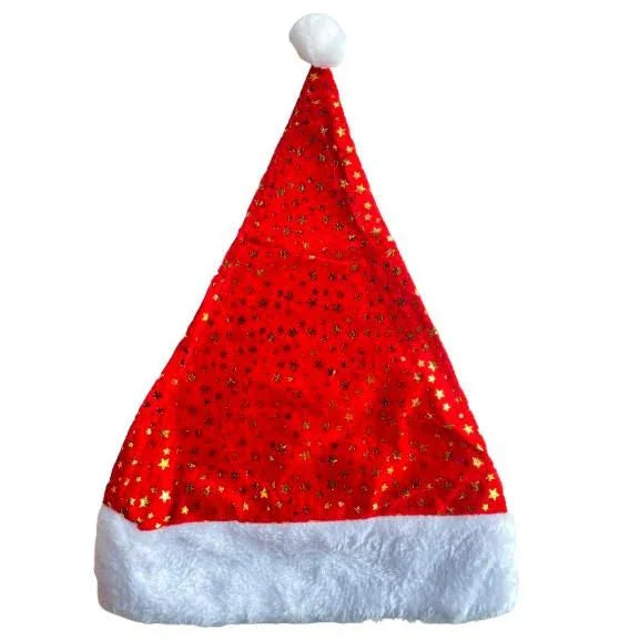 Pibi Santa Hat Solid Red/White-Assorted