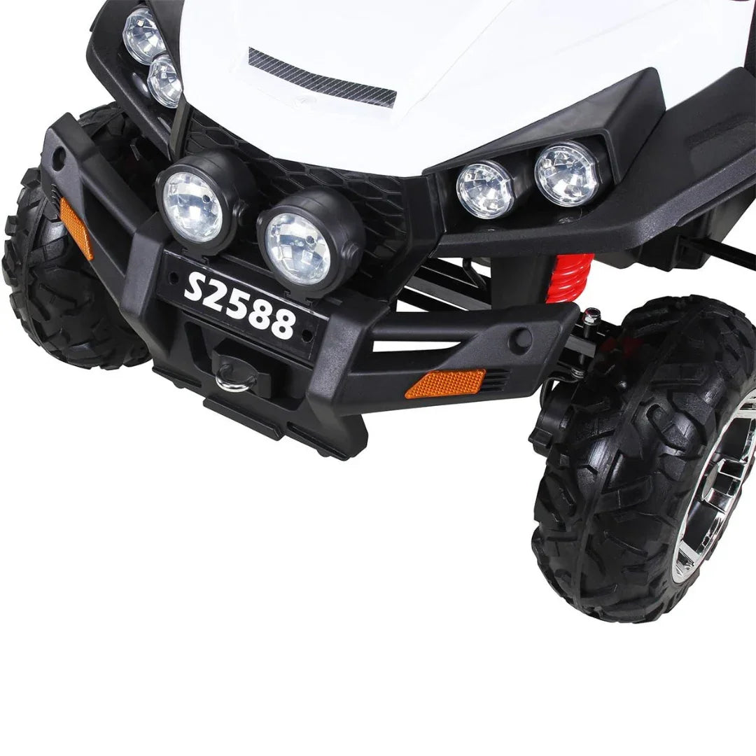 Scorpio Xux 12V 4 x4 Battery Operated Ride On Jeep with Remote Control White without back light  Age- 3 Years & Above