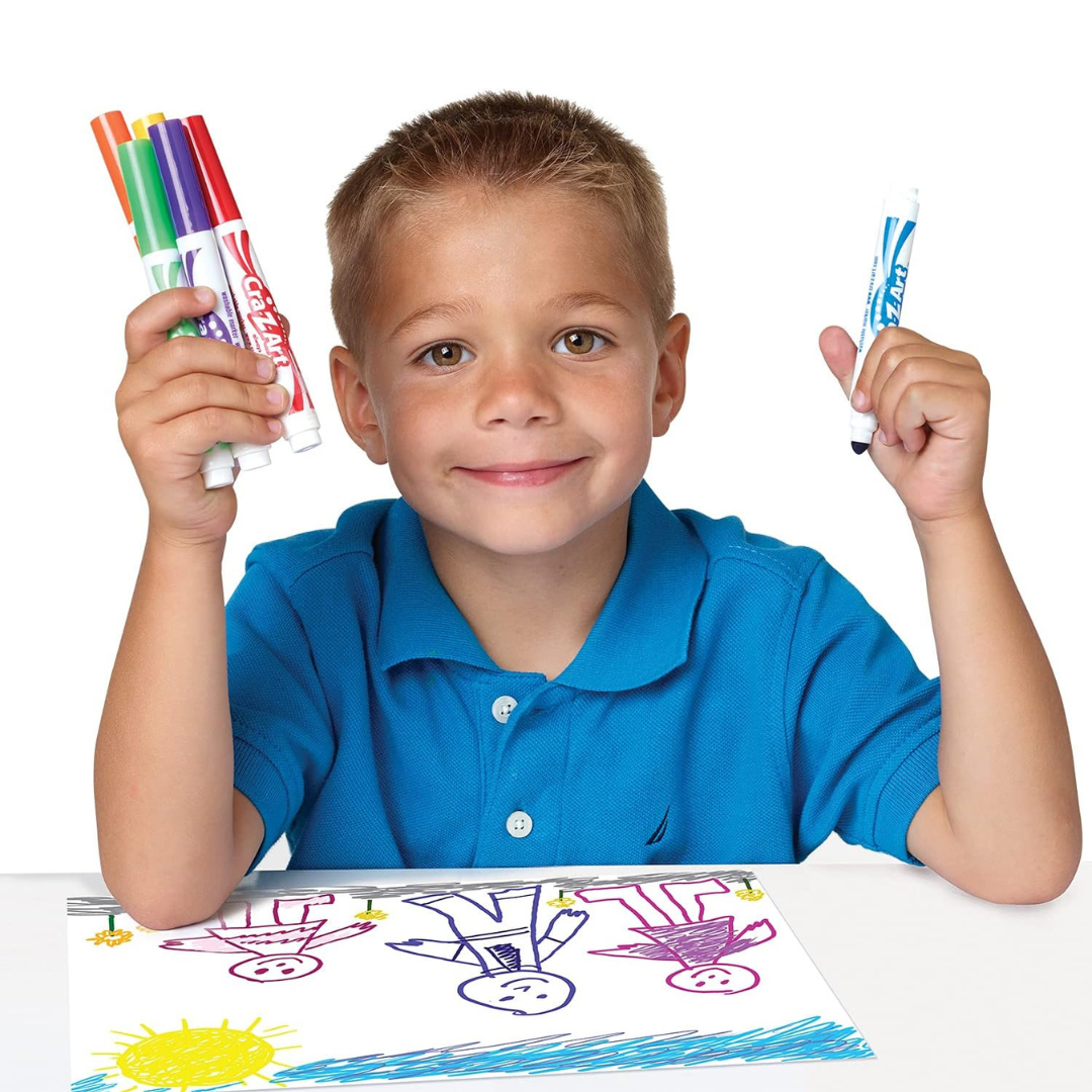 Cra-Z-Art 8 Bold Colour Super Washable Markers Multicolor Age- 3 Years & Above