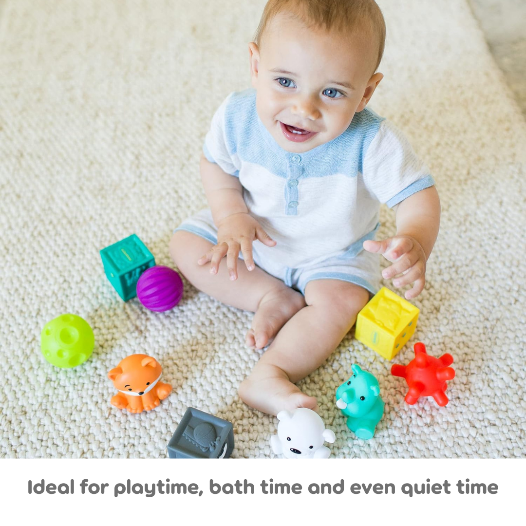 Infantino Tub O' Toys Multicolor Age-3 Months & Above