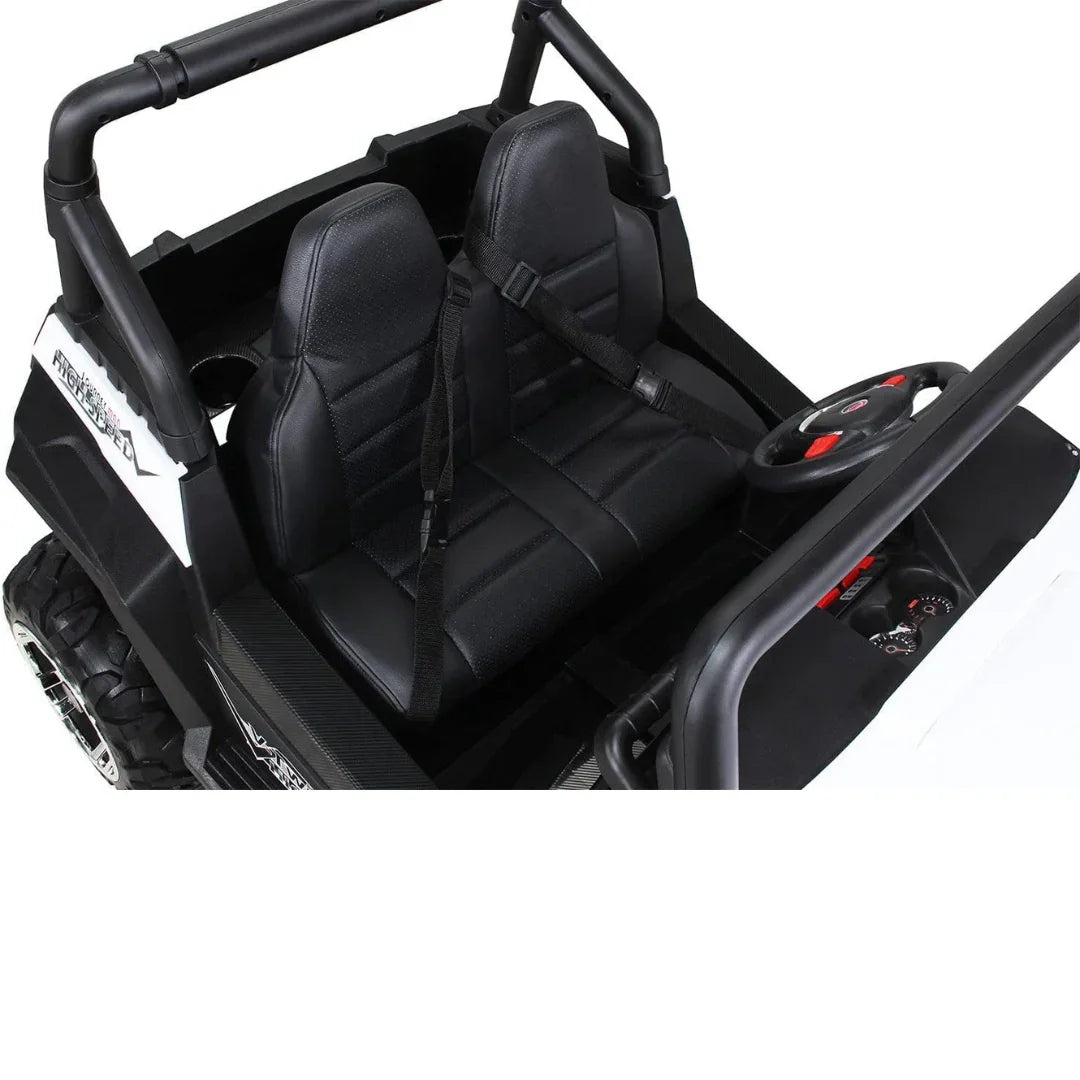 Scorpio Xux 12V 4 x4 Battery Operated Ride On Jeep with Remote Control White without back light  Age- 3 Years & Above