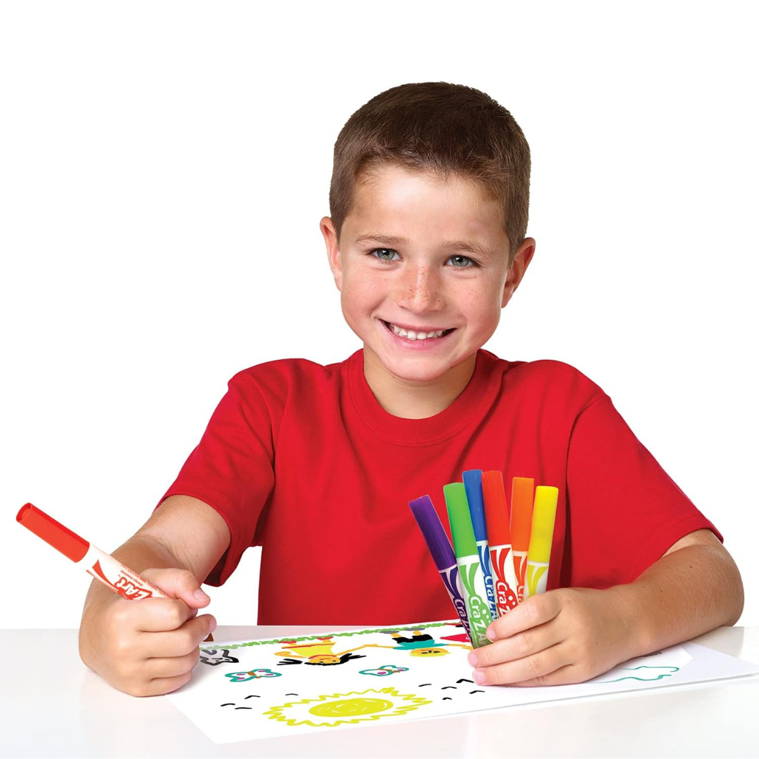 Cra-Z-Art 8 Bold Colour Super Washable Markers Multicolor Age- 3 Years & Above