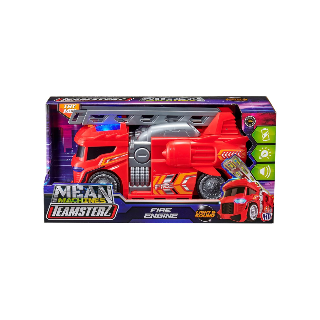 Teamsterz Mean Machines Fire Engine Lights & Sound Play Vehicle Red Age- 3 Years & Above