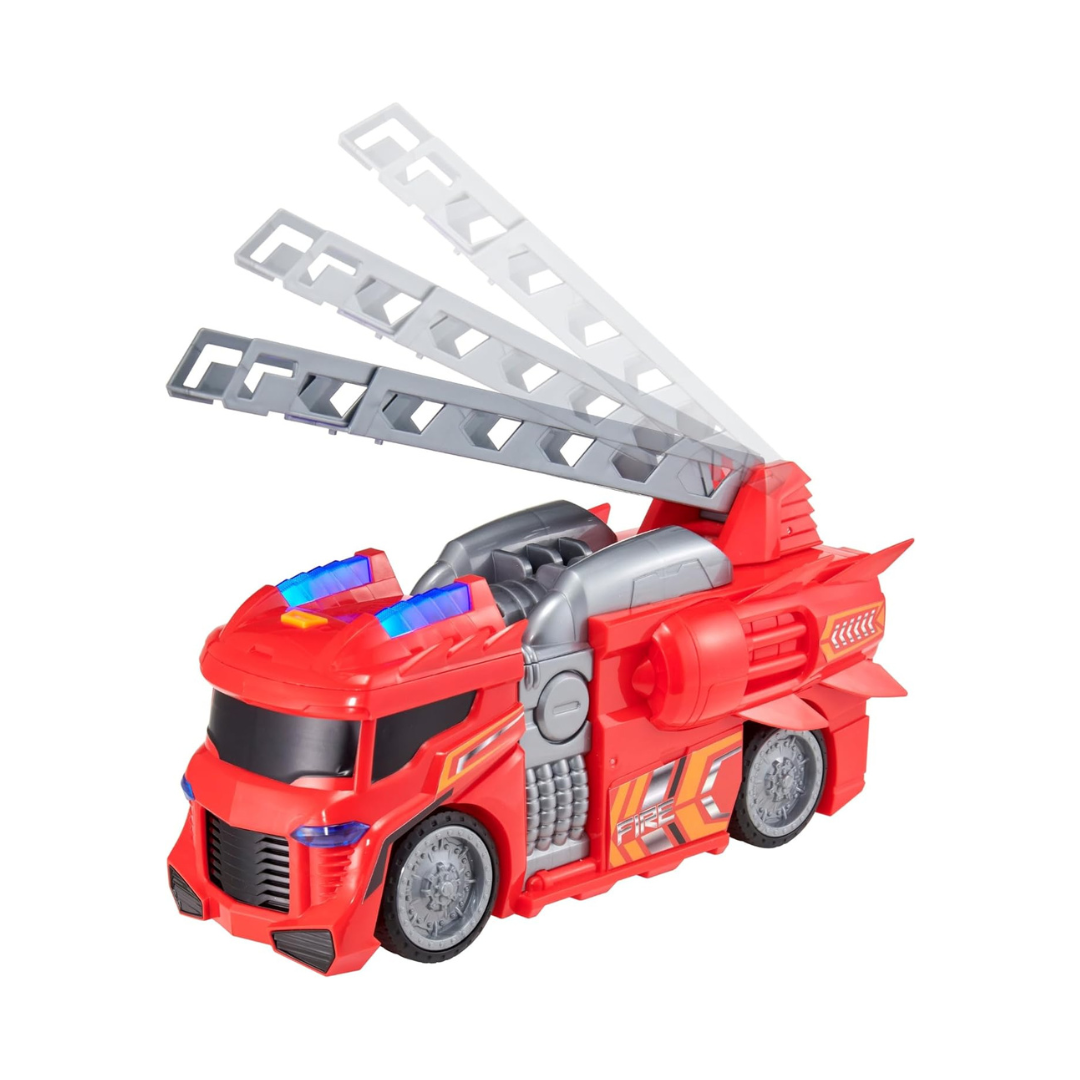 Teamsterz Mean Machines Fire Engine Lights & Sound Play Vehicle Red Age- 3 Years & Above