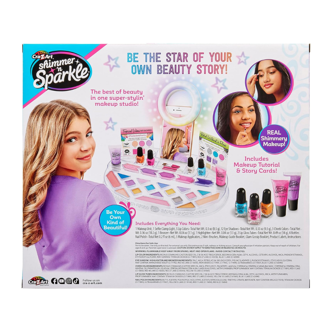 Shimmer 'n Sparkle Selfie Time Light Up Beauty Studio Multicolor Age-8 Years & Above