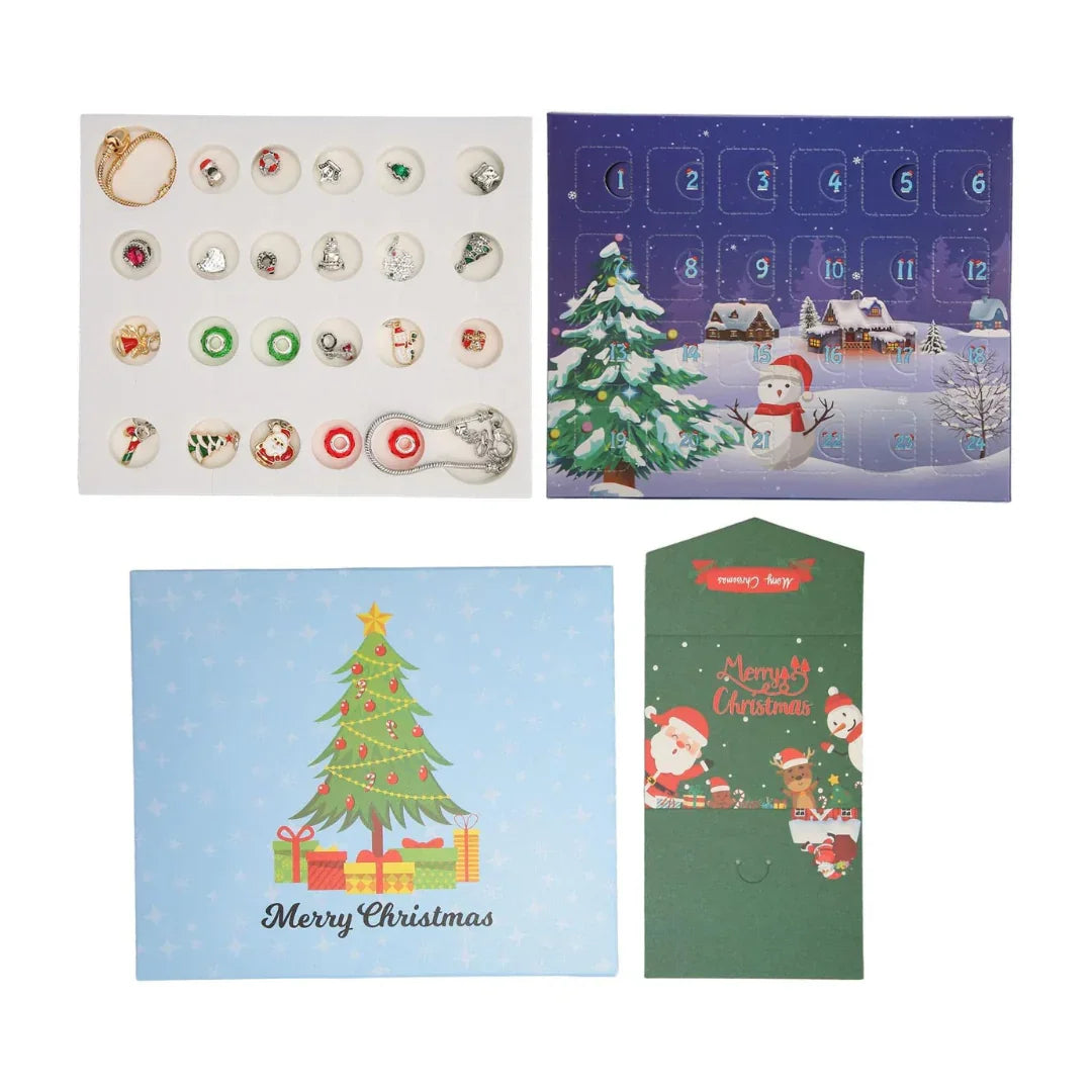 Pibi Christmas 24 Pieces Bracelet Kit with Charms Multicolor Age- 7 Years & Above