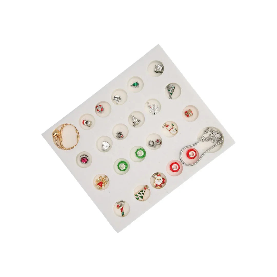 Pibi Christmas 24 Pieces Bracelet Kit with Charms Multicolor Age- 7 Years & Above