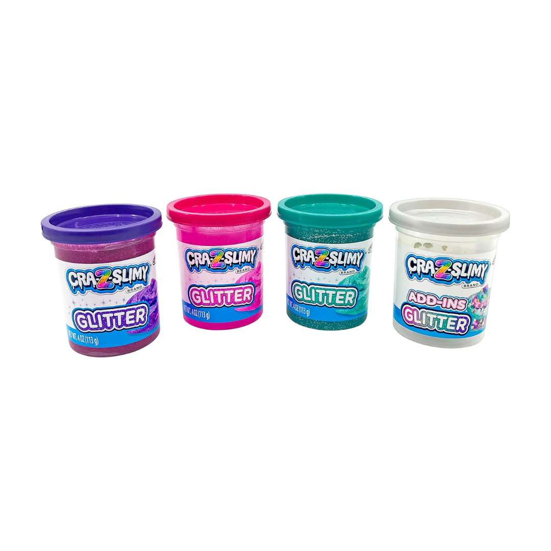 Cra-Z-Slimy Glitter Slime Pack of 4 4 oz Multicolor Age-6 Years & Above