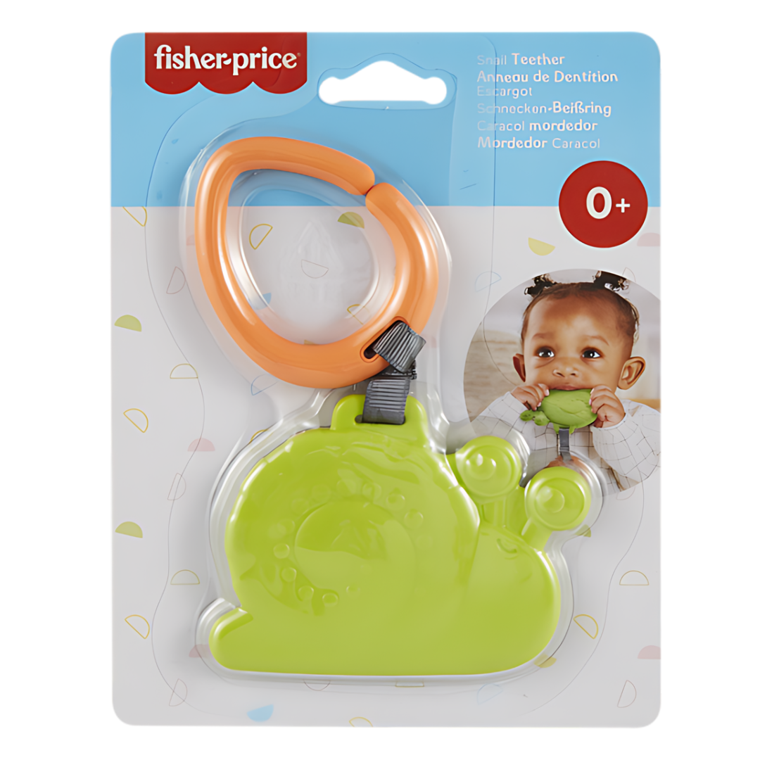 Fisher Price Snail Teether Green Age Newborn Above Peekaboo