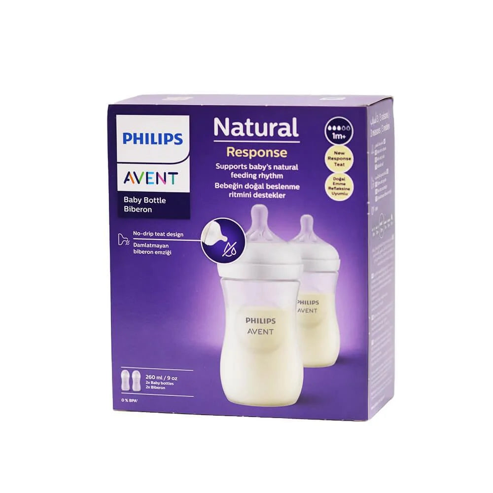 Philips Avent Natural Baby Bottle 260x2packs -1m+