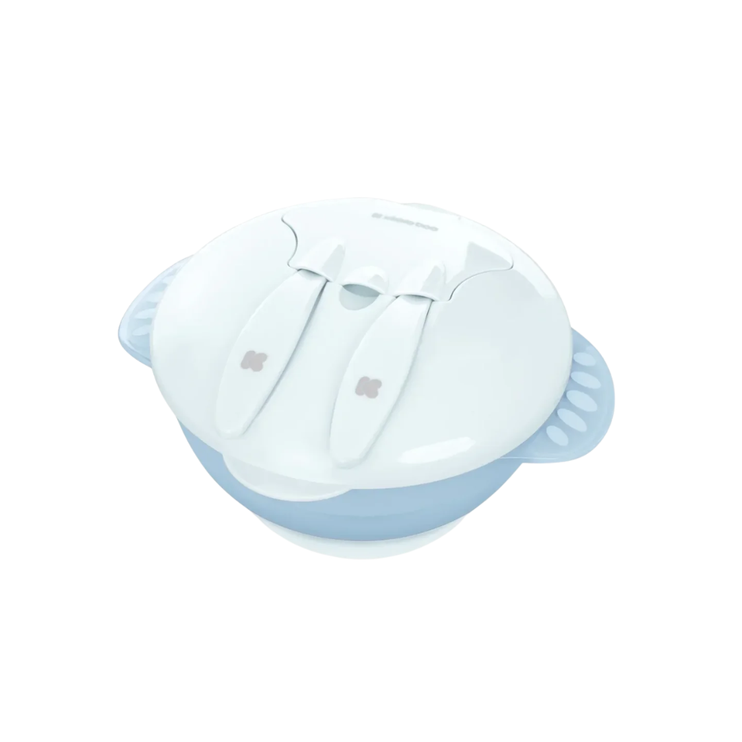 Kikkaboo Feed-me-up 4in1 Bowl with 500 ML Capacity Blue Age- 6 Months & Above
