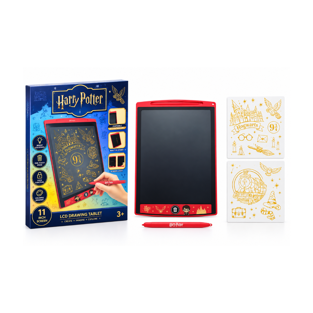 Harry Potter 11-Inch LCD Writing Tablet with Stylus & Erase Function HP25380 Age- 3 Years & Above
