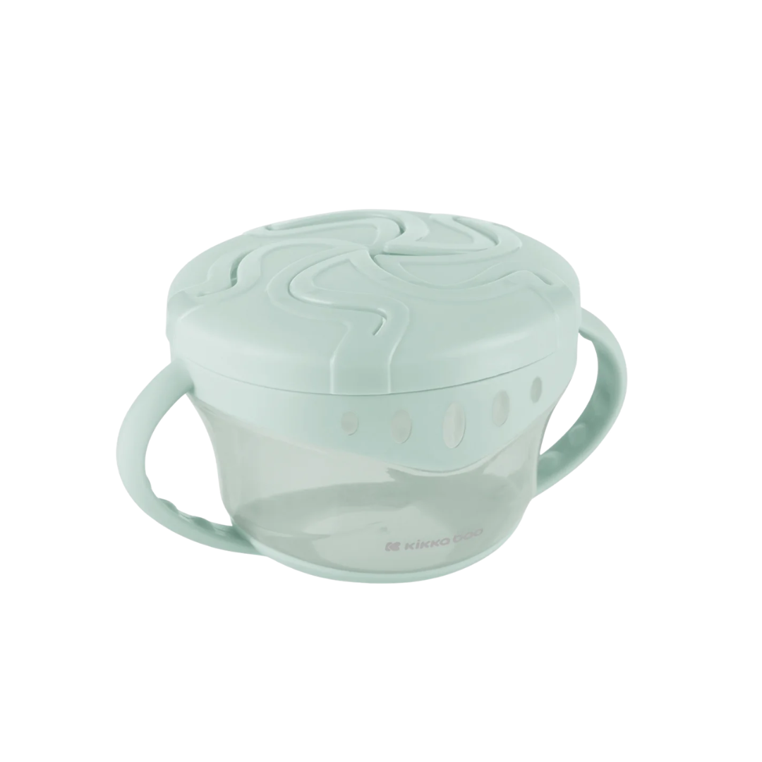 Kikkaboo Snack-me-up Kids Snack Bowl 300 Ml Mint Age- 6 Months & Above