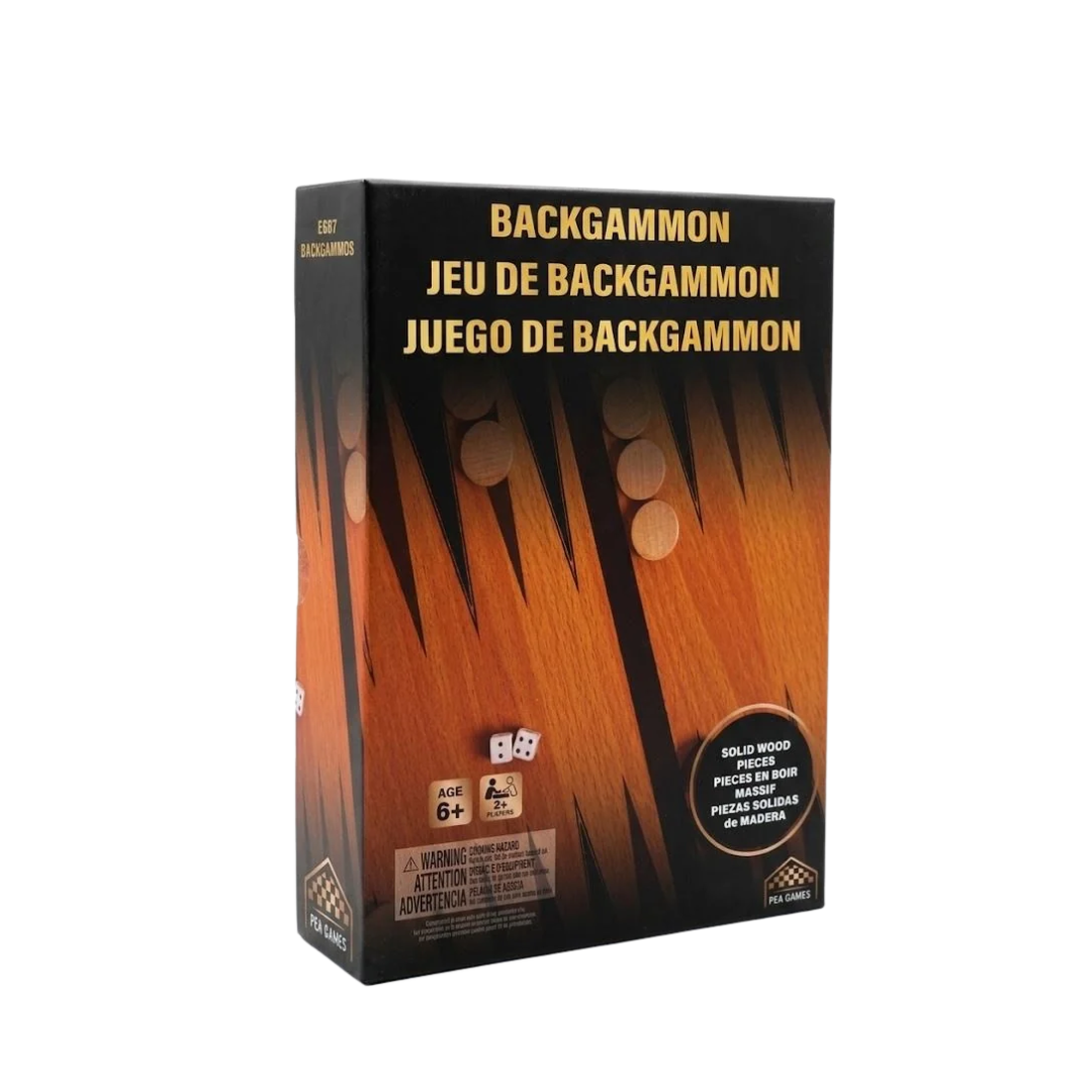 Backgammon Game Wooden Version Classic Wooden Board Game for Kids & Family, Strategy Indoor Game,  Age- 5 Years & Above