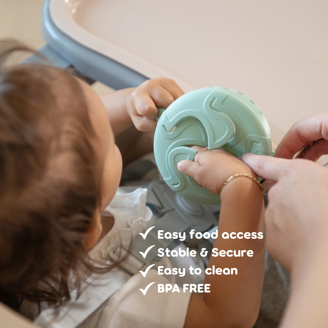 Kikkaboo Snack-me-up Kids Snack Bowl 300 Ml Mint Age- 6 Months & Above