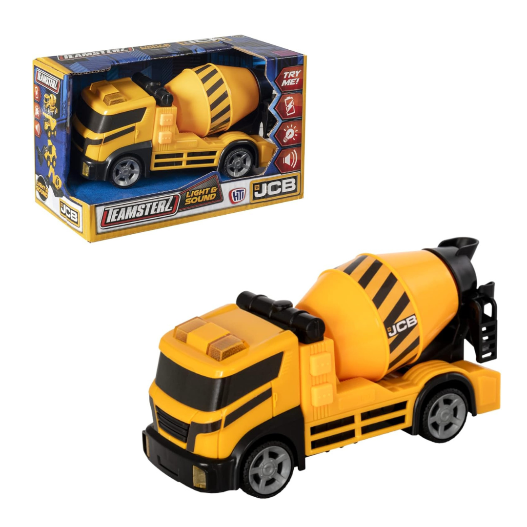 Teamsterz JCB Small Cement Mixer with Lights & Sound Yellow Age- 3 Years & Above