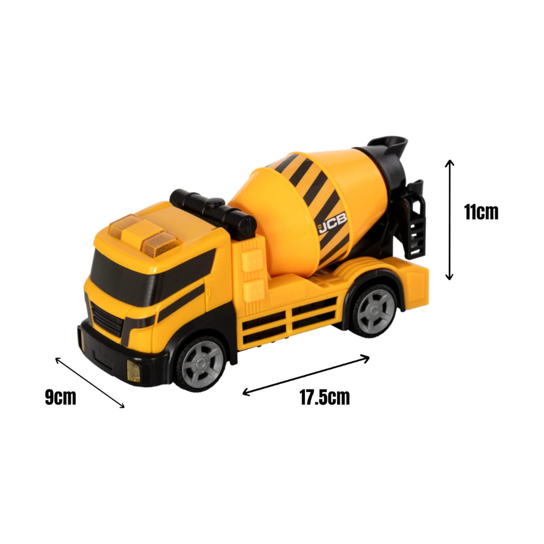 Teamsterz JCB Small Cement Mixer with Lights & Sound Yellow Age- 3 Years & Above