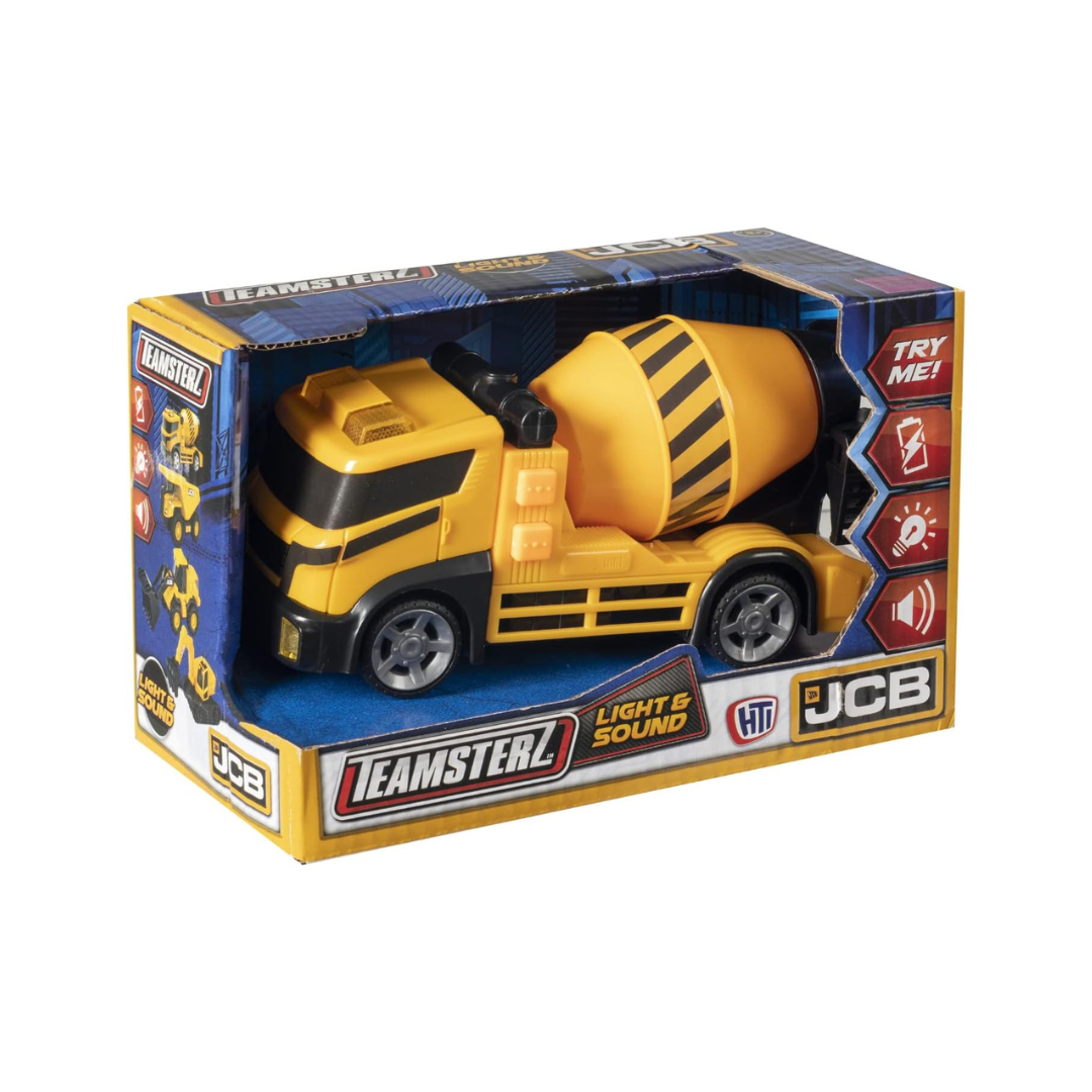 Teamsterz JCB Small Cement Mixer with Lights & Sound Yellow Age- 3 Years & Above