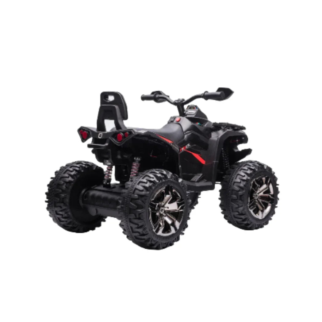 Pibi 12V High Power Long Quad Motor Bike Ride-on QLS3288 Black Age- 3 Years & Above