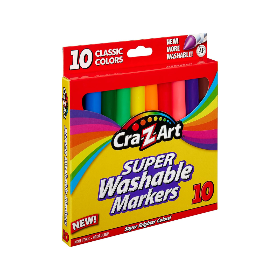 Cra-Z-Art 10 Super Washable Markers Multicolor Age- 3 Years & Above