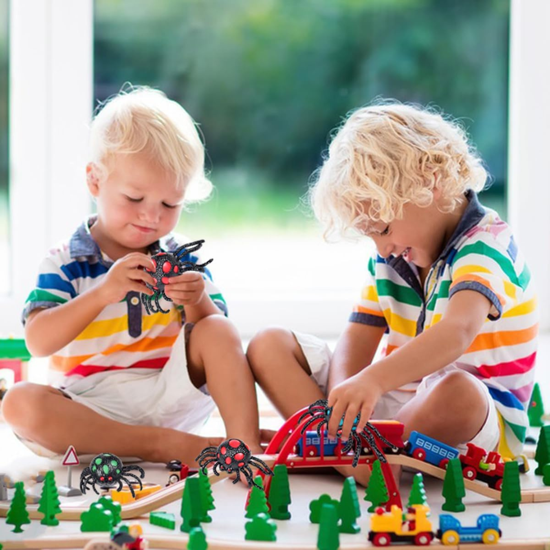 Pibi Spider Fidget Squishy Toy 15X8Cm Multicolor Assorted Pack of 1 Age- 3 Years & Above