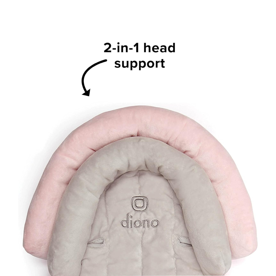 Diono Cuddle Soft 2-in-1 Baby Body Support Pillow Gray/Pink Age- Newborn & Above (Holds upto 6.8 kgs)