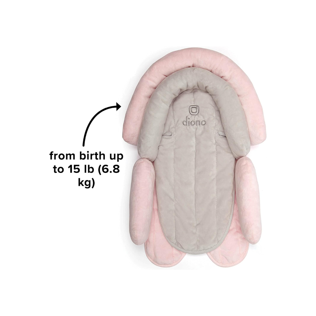 Diono Cuddle Soft 2-in-1 Baby Body Support Pillow Gray/Pink Age- Newborn & Above (Holds upto 6.8 kgs)