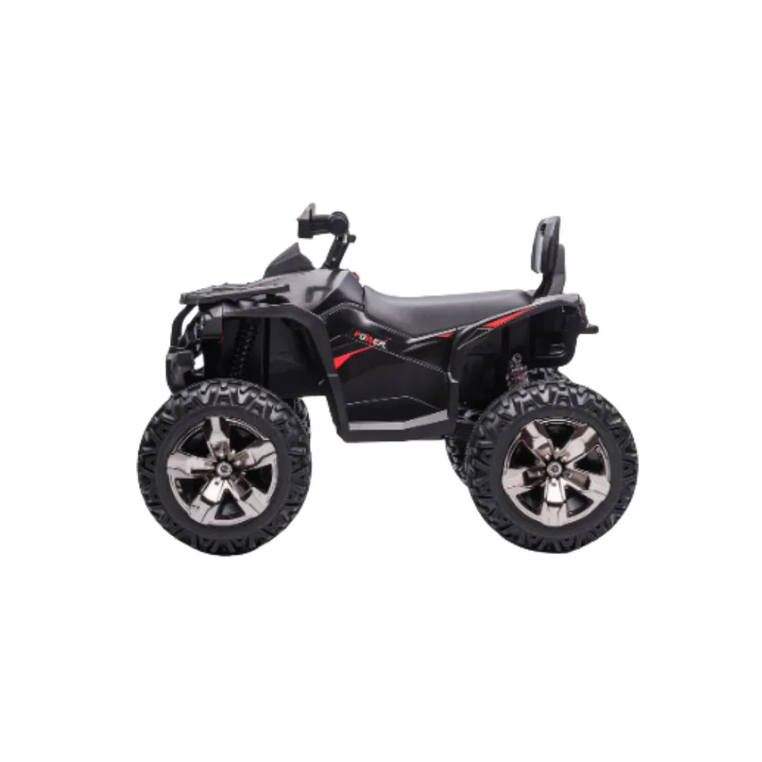 Pibi 12V High Power Long Quad Motor Bike Ride-on QLS3288 Black Age- 3 Years & Above