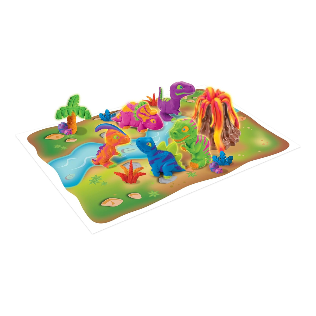 Softee Dough Dino Glow Dough Multicolor Age- 3 Years & Above