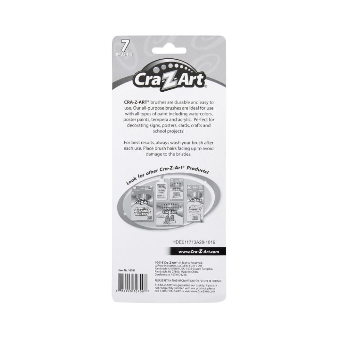 Cra-Z-Art 7 ct Artist Brushes Multicolor Age- 3 Years & Above