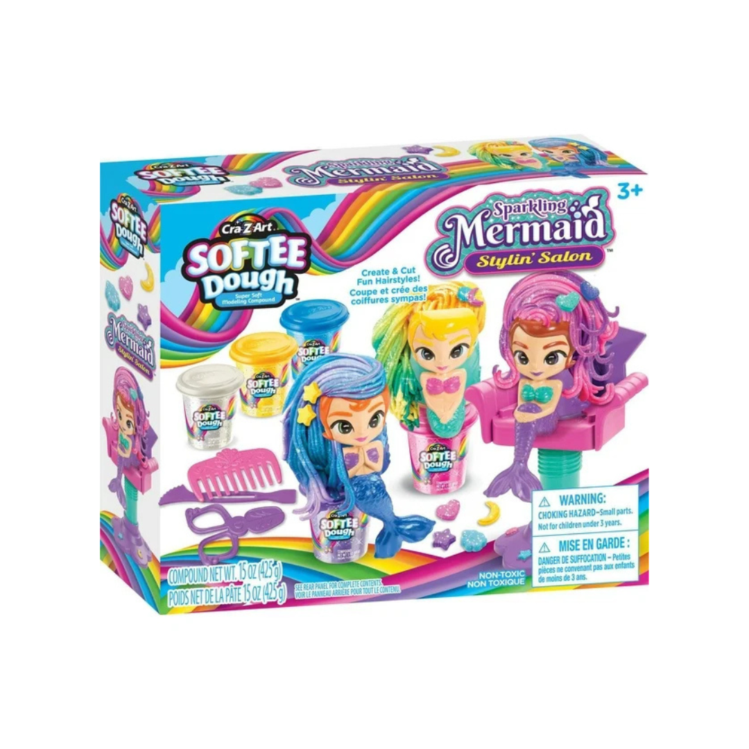 Softee Dough Sparkling Mermaid Stylin Salon Multicolor Age- 3 Years & Above