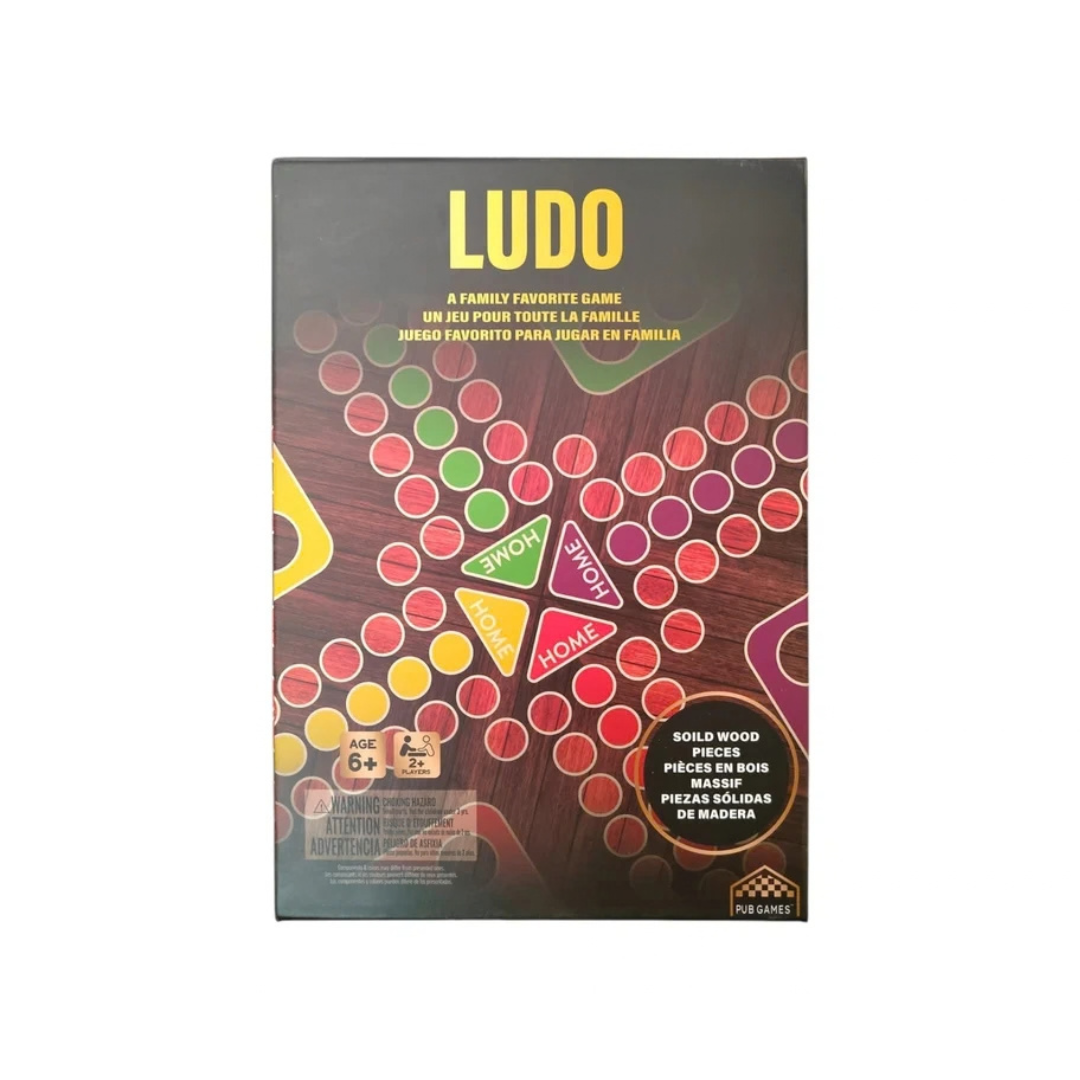 Ludo Game Wooden Version Classic Wooden Board Game for Kids & Family, Strategy Indoor Game,  Age- 5 Years & Above