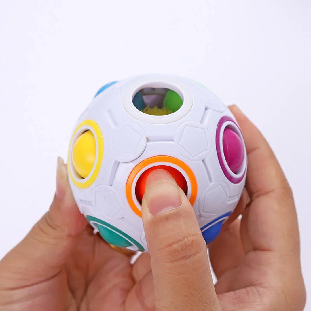 Pibi Football Fidget Cube 7X7X7Cm Multicolor Assorted Pack of 1 Age- 3 Years & Above