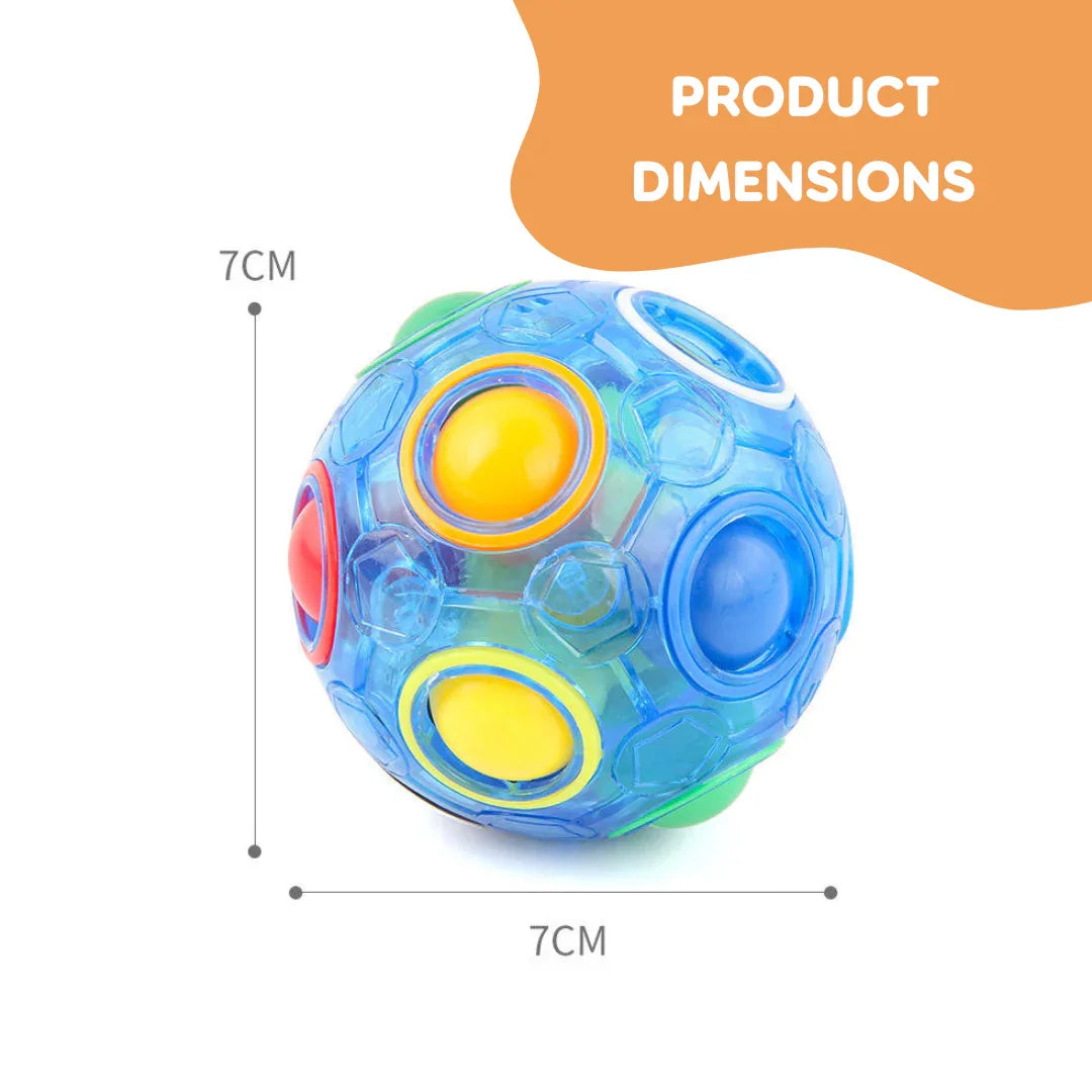 Pibi Football Fidget Cube 7X7X7Cm Multicolor Assorted Pack of 1 Age- 3 Years & Above