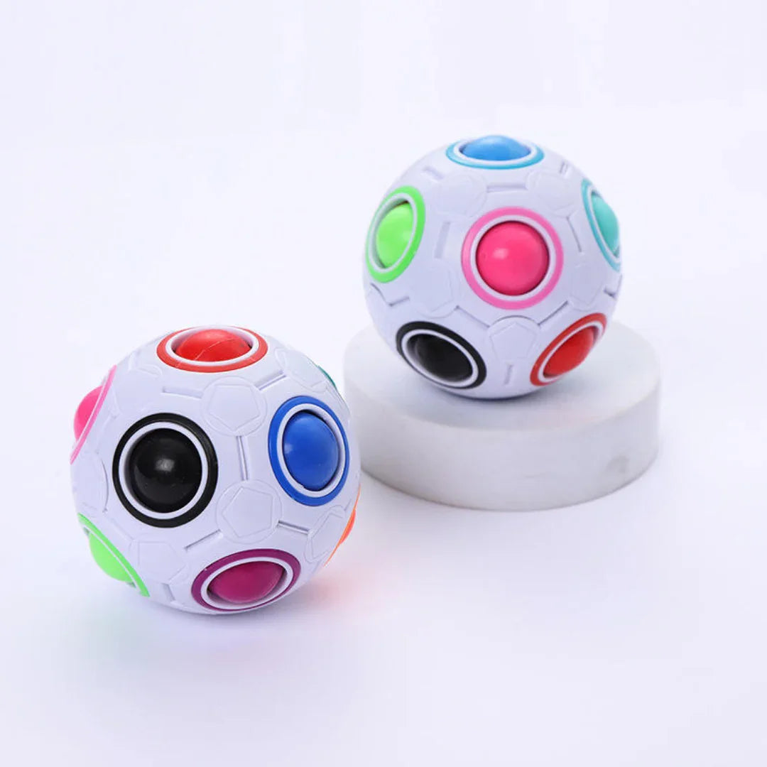 Pibi Football Fidget Cube 7X7X7Cm Multicolor Assorted Pack of 1 Age- 3 Years & Above