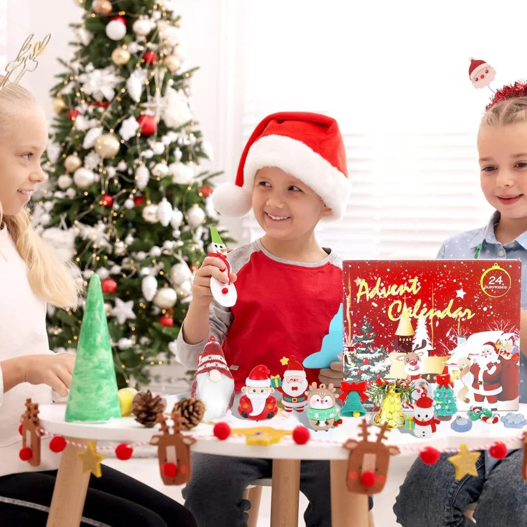 Pibi Merry Christmas & Santa Claus Fidget Toys Gift Set Red Age- 3 Years & Above