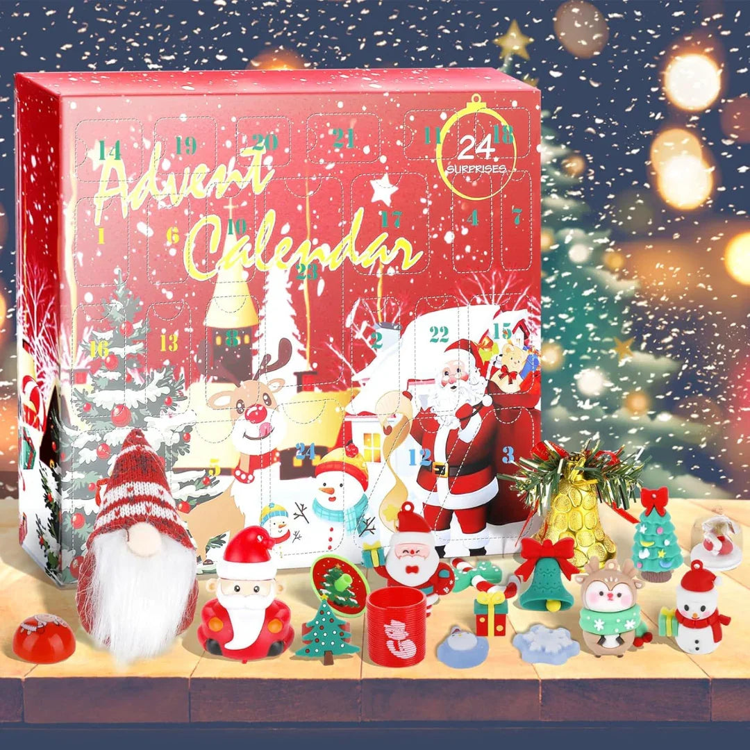 Pibi Merry Christmas & Santa Claus Fidget Toys Gift Set Red Age- 3 Years & Above